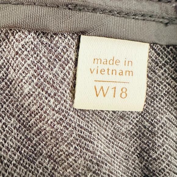 Coldwater Creek Womens Pants Menswear Ponte Trouser Knit Herringbone Grey W18 - Picture 6 of 12